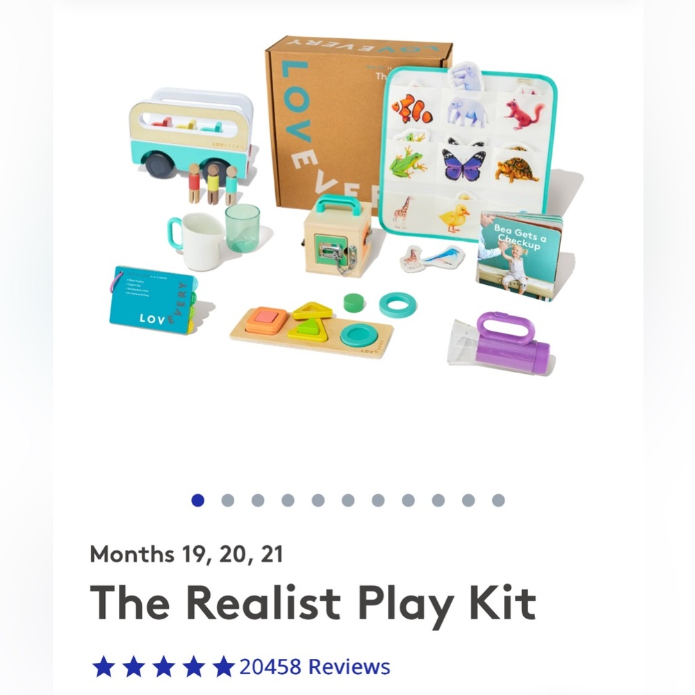 LOVEVERY - The Realist Play Kit - Months 19, 20, 21